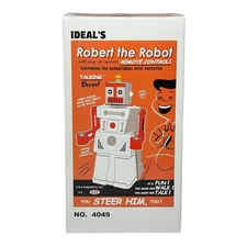ROBERT THE ROBOT WITH REMOTE CONTROL 2004 IDEAL CLASSICS TOYS 4049