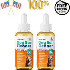 Pup Labs Ear Clear, Natural Dog Cleaner and Infection 2-Pack, Yellow