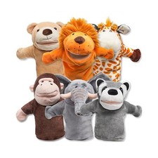 JOYIN 6Pcs Kids Hand Puppet Set with Working Mouth, Plush Toy I... USA FAST SHIP