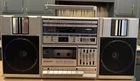 Vintage Sanyo M9855 Boombox,AM FM Radio Works fine, Cassette is non working