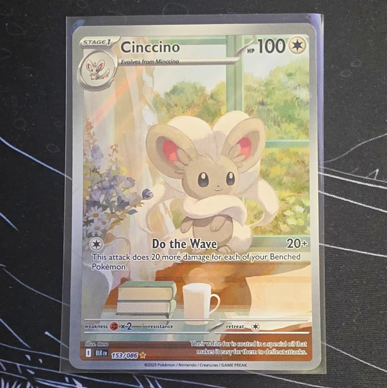 Deal for Pokemon TCG Cinccino 153/086 Sv: Black Bolt Illustration Rare Holo