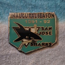 San Jose Sharks Inaugural Season 1991-92 Vintage Hockey Pin