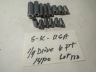 MADE USA - VINTAGE S - K WAYNE LOT OF  14  - 1/4" DRIVE 6 POINT STANDARD SOCKETS — photo 2