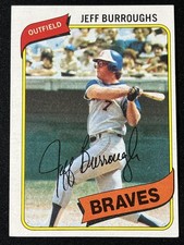 1980 Topps #545 Jeff Burroughs Atlanta Braves Vintage MLB Baseball Card