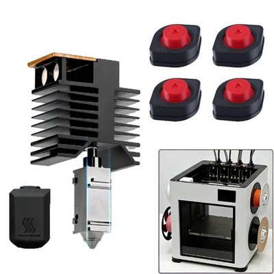Für Snapmaker U1 3D-Drucker Hotend Kit Hardened Steel Düse Feet Pad Anti-Slip