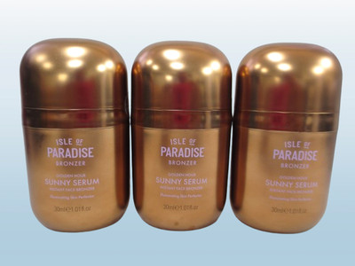 ISLE OF PARADISE GOLDEN HOUR SUNNY SERUM INSTANT FACE BRONZER 1.01 OZ LOT OF 3
