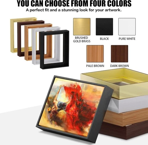 Picture Photo Frame 1.25 " Canvas Floating Frame Premium Gallery Wood Frame