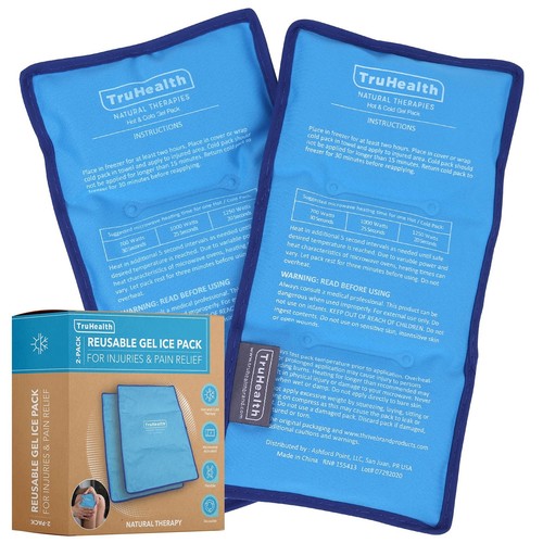 Reusable Ice Pack (Pack of 2) for Injuries - Hot & Cold Gel Ice Packs ...
