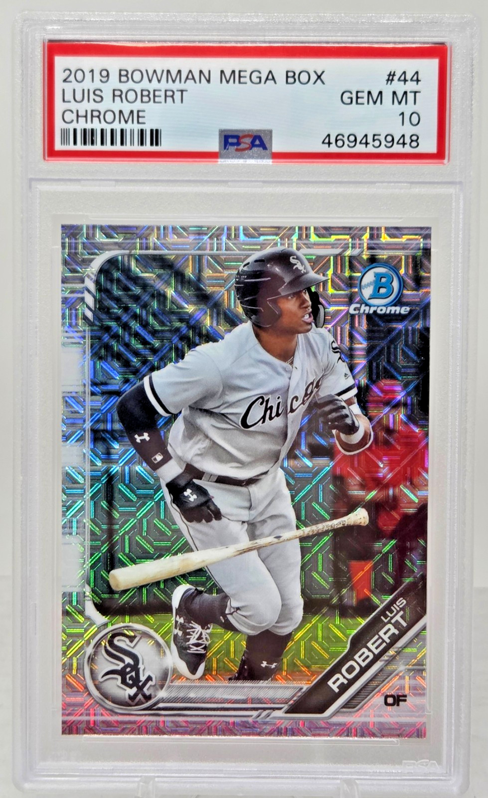 2019 Bowman Chrome MOJO REFRACTOR LUIS ROBERT RC Rookie Card PSA 10 GEM MINT