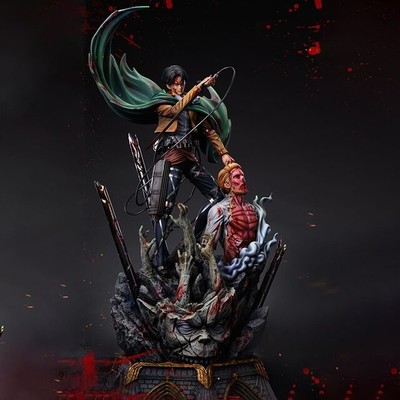 LC Studios Figur - Levi vs Zeke - Angriff der Titanen SNK - Diorama Sammler