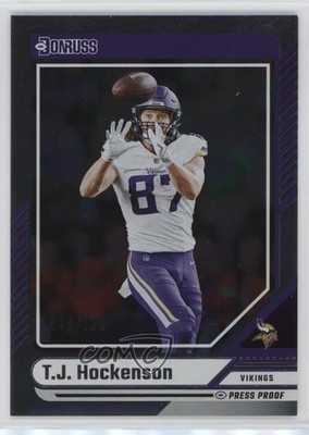 2024 Panini Donruss Silver Press Proof 49/100 TJ Hockenson #178 1h83