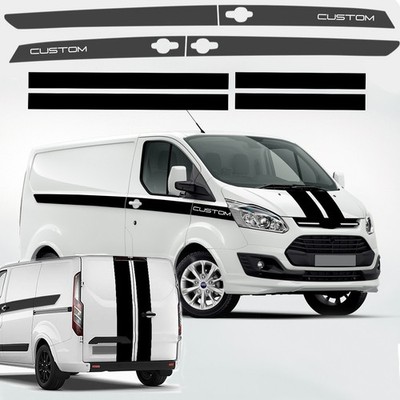 Für Ford Custom Vinyl Seitenstreifen Kit für Custom Van Camper Van Grafik SWB