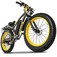 26" Fat Tire Electric Mountain Bikes for Adults 1500W 34MPH 60Miles Fast E-bike