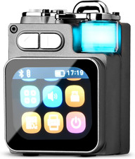 Portable Mini Bluetooth Speaker with Touchscreen and LED Lights, HD Sound