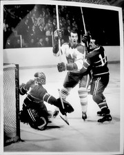 1960S NHL HOCKEY DAVID BIER PHOTO CHARLIE HODGE CLAUDE PROVOST MONTREAL TORONTO 