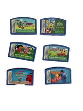 Lot of 6 LeapFrog Leapster LeapPad Learning Game Cartridges Nemo sponge bob Dora