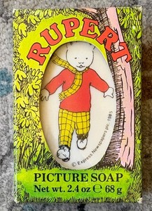 Rupert Bear Picture Soap-New in Box Great Condition- Made in England