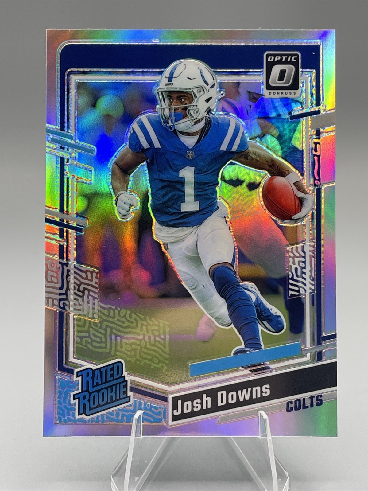 2023 Panini Donruss Optic JOSH DOWNS Silver Prizm Rated Rookie RC #248 Colts