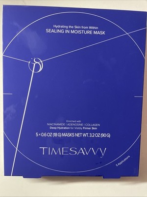 Sealing-in-Moisture Face Mask Timesavvy 15-min NIB Sealed Retails $60