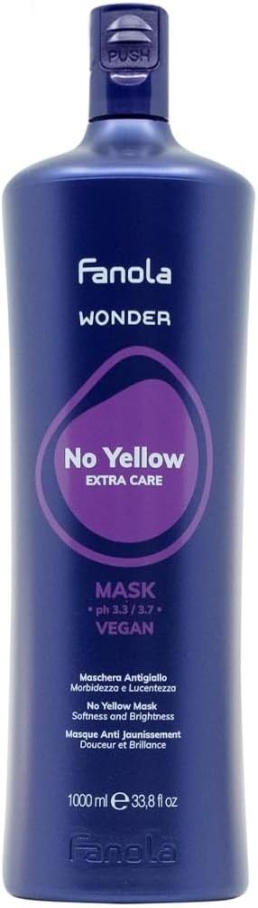 Fanola Wonder No Yellow Maschera 1000ml Professionale: Anti-Giallo Totale