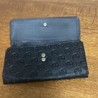 Adrienne Vittadini Black Logo Zip Snap Wallet Clutch ID Window Coin Pocket — photo 2