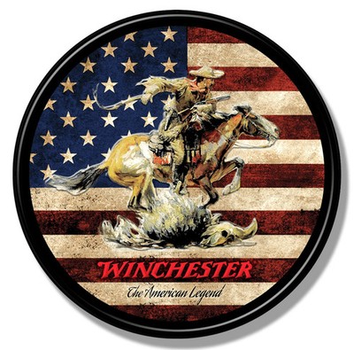 Winchester Express Legend Round EMBOSSED Sign wall decor 11.75'' inch Made in USA