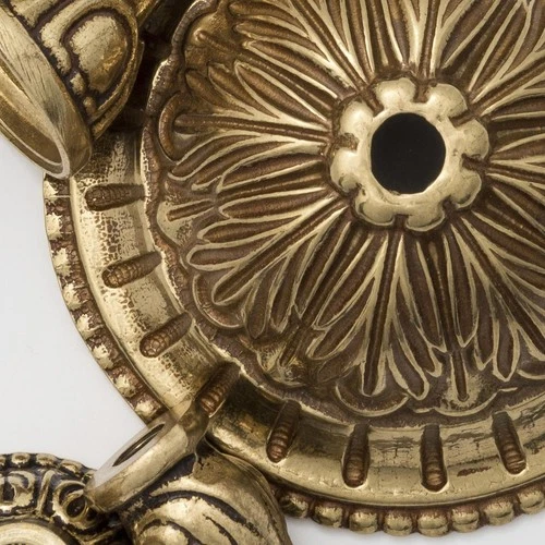 Crystorama 714-OB-CL-MWP Waltham Flush Mount Olde Brass - Picture 9 of 10