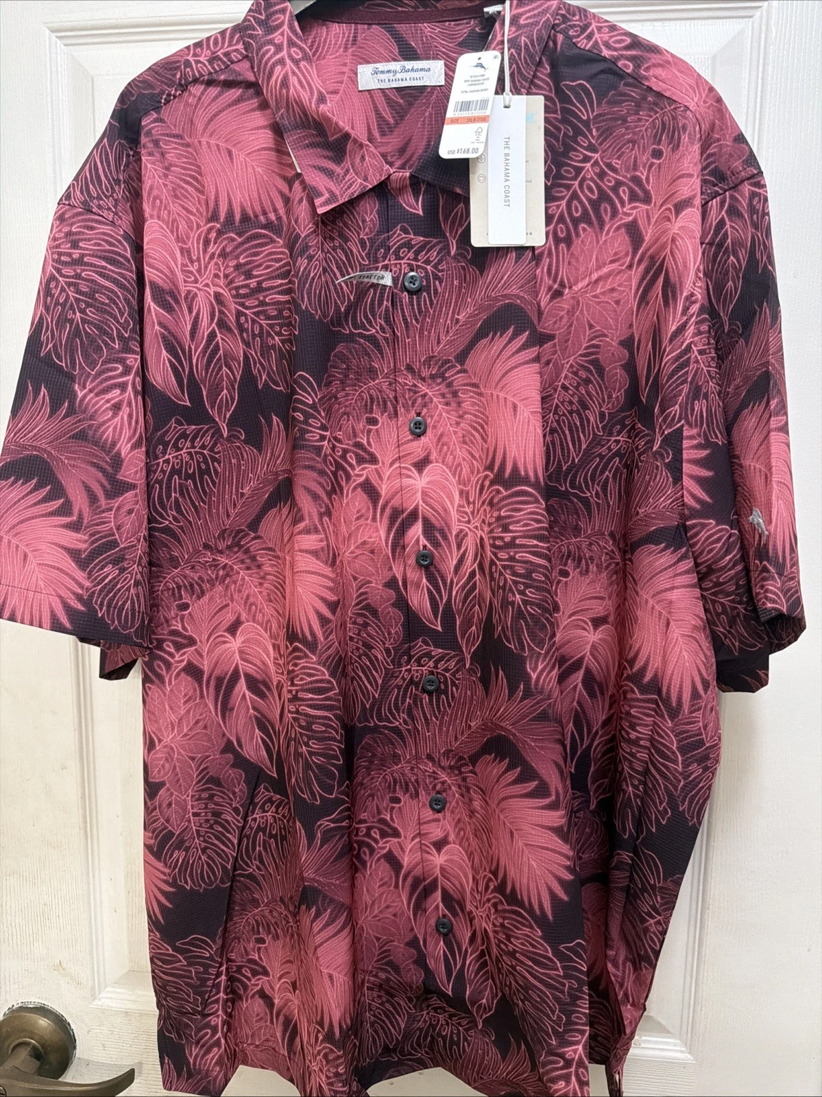 Tommy Bahama Coast Luminescent 3XLB Maroon Berry NWT $168 Big & Tall