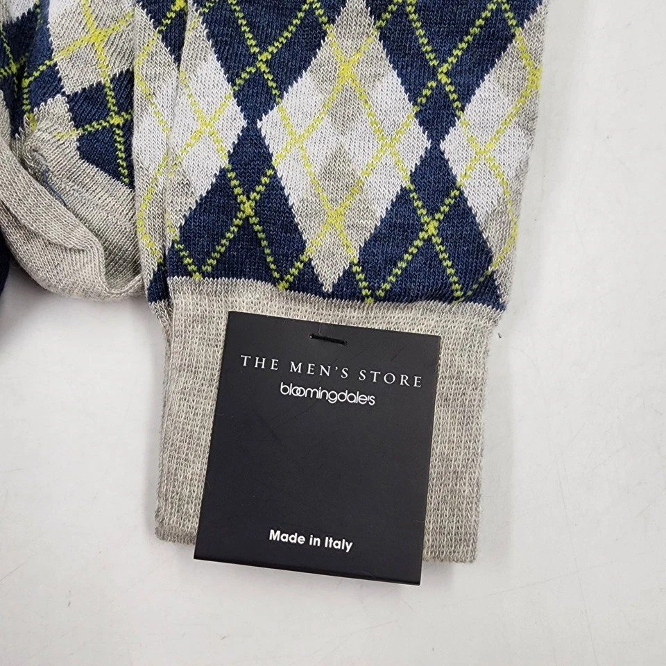 Calcetines The Men's Store at Bloomingdale's Americana Flag & Argyle Crew 10-13 Multi Foto 3 de 4