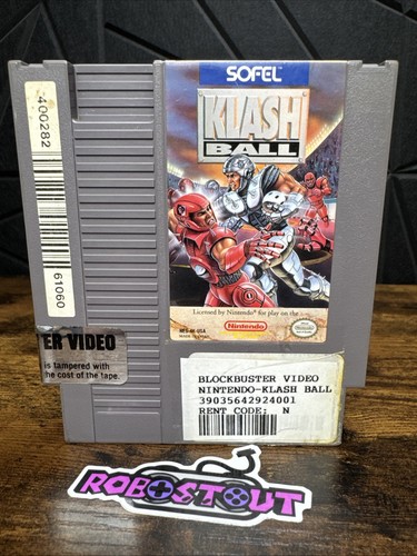 Klash Ball Klashball Nintendo NES Football Game Cartridge