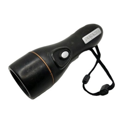 Duracell Procell Explorer Torch Rubber Flashlight Halogen Bulb Rough Condition 