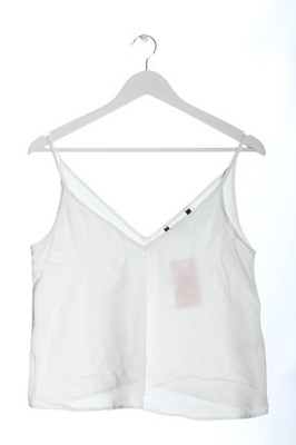 Trägertop Damen Top Gr. DE 34 wollweiß Casual-Look