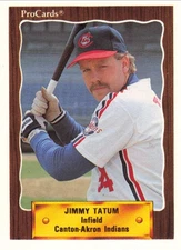 Jimmy Tatum 1990 CMC #774 Canton-Akron Indians Baseball