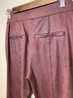 EUC Free People Faux Suede Leggings Pants Size 27 Skinny Stretch burgundy — photo 7