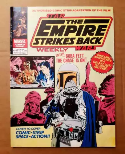 Vintage Star Wars Marvel UK Empire Strikes Back Weekly 129 - 1st App Boba Fett 