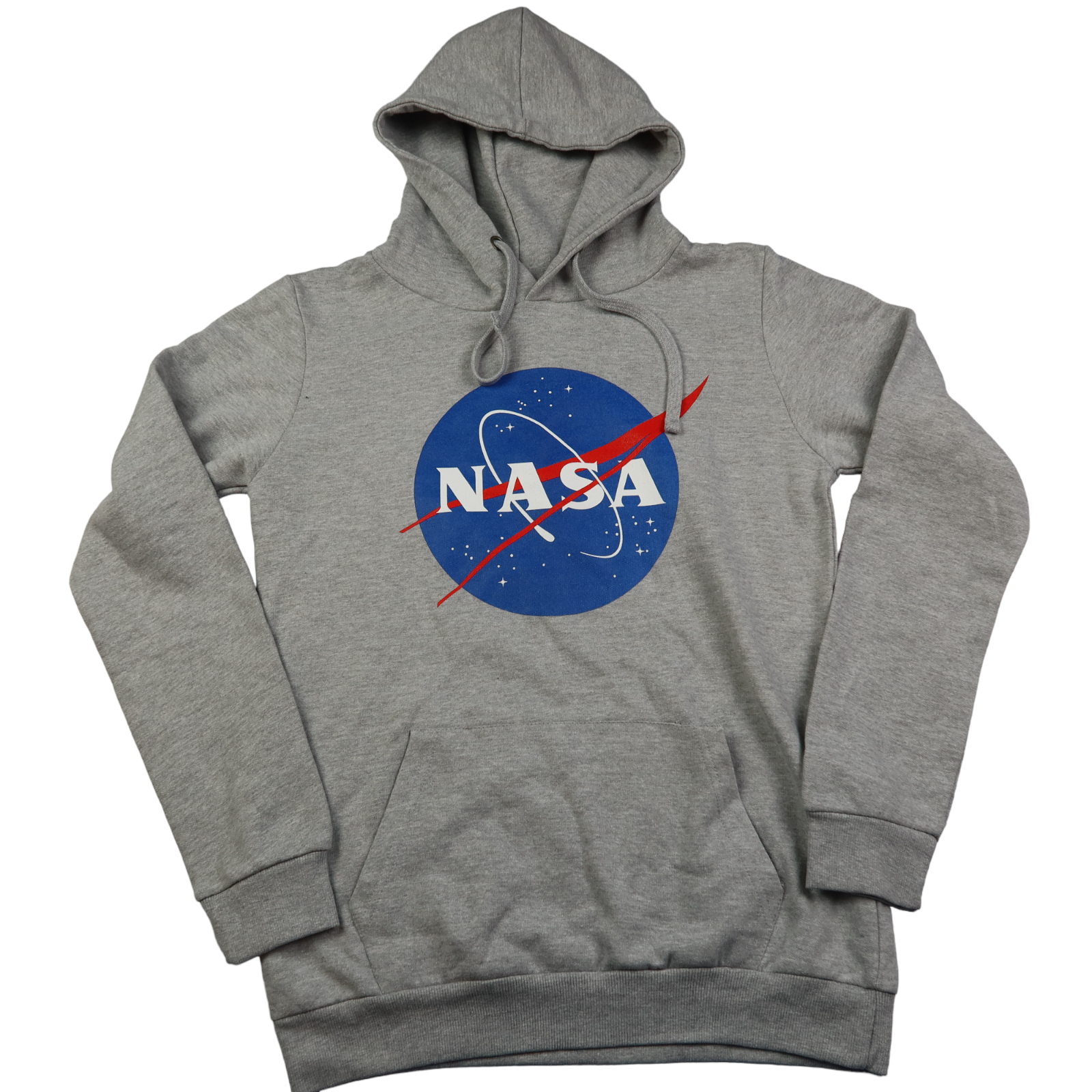 Nasa Women's Circle Logo Hoodie, Grey (Grey Marl Spo), 14UK/XL