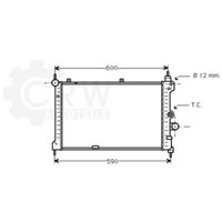 Prasco WasserküHler MotorküHler Aluminium FüR Opel Astra F Caravan 51_ 52_ 53_