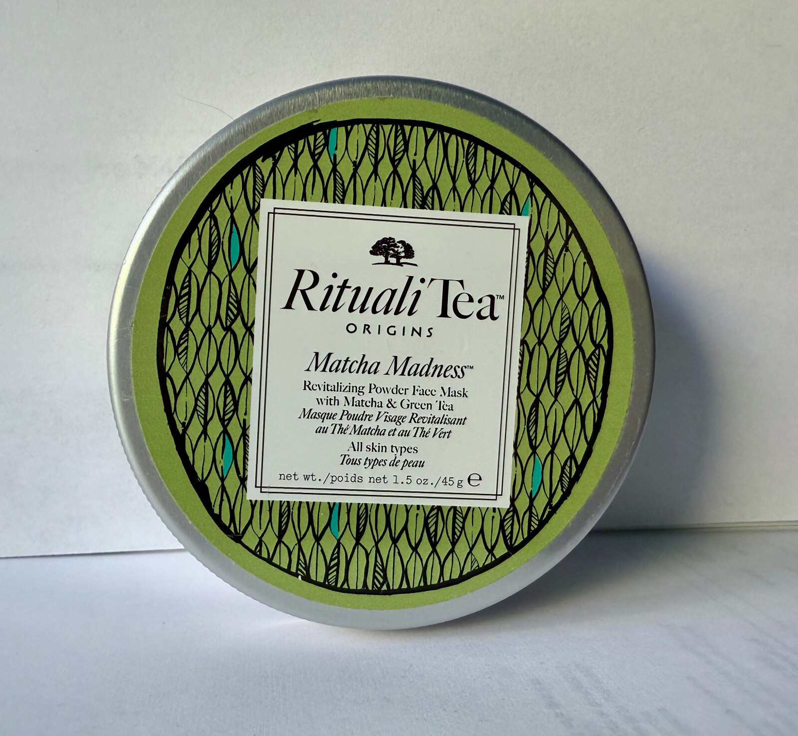 Origins Rituali Tea Matcha Madness Revitalizing Powder Face Mask 1.5oz Seal