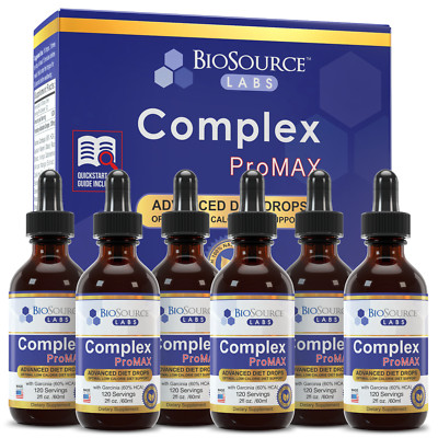 BioSource Labs Complex ProMAX Premium Diet Drops - 2 oz Bottle 6-Pack
