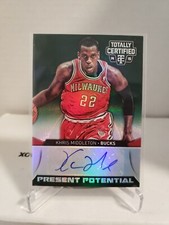 2014/15  TOTALLY CERTIFIED KHRIS MIDDLETON PRESENT POTENTIAL AUTO 3/25 BUCKS