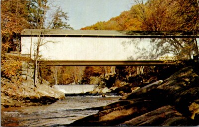 postcard covers bridge and falls