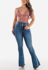 SIZE 11 Pantalones Colombianos Levanta Cola Butt Lifting Flared Bell Jeans.