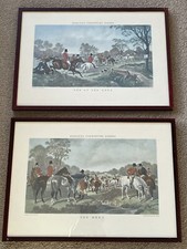 Pair Of Herrings Fox-Hunting Scenes - ‘End Of The Hunt’ And ‘The Meet’ Prints.