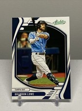 2022 Panini Absolute Baseball Brandon Lowe Base #13 Green Foil Parallel