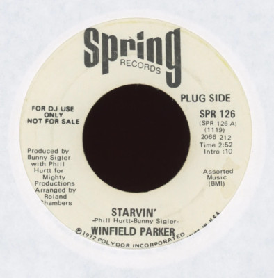 Funk Soul 45 - Winfield Parker - Starvin' on Spring Promo [HEAR]