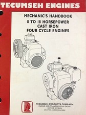 Tecumseh 8-18 Horsepower Mechanics Handbook Vk02