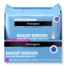 2 Pack Neutrogena Makeup Remover Cleansing Face Wipes,Daily Cleansing 25ct each