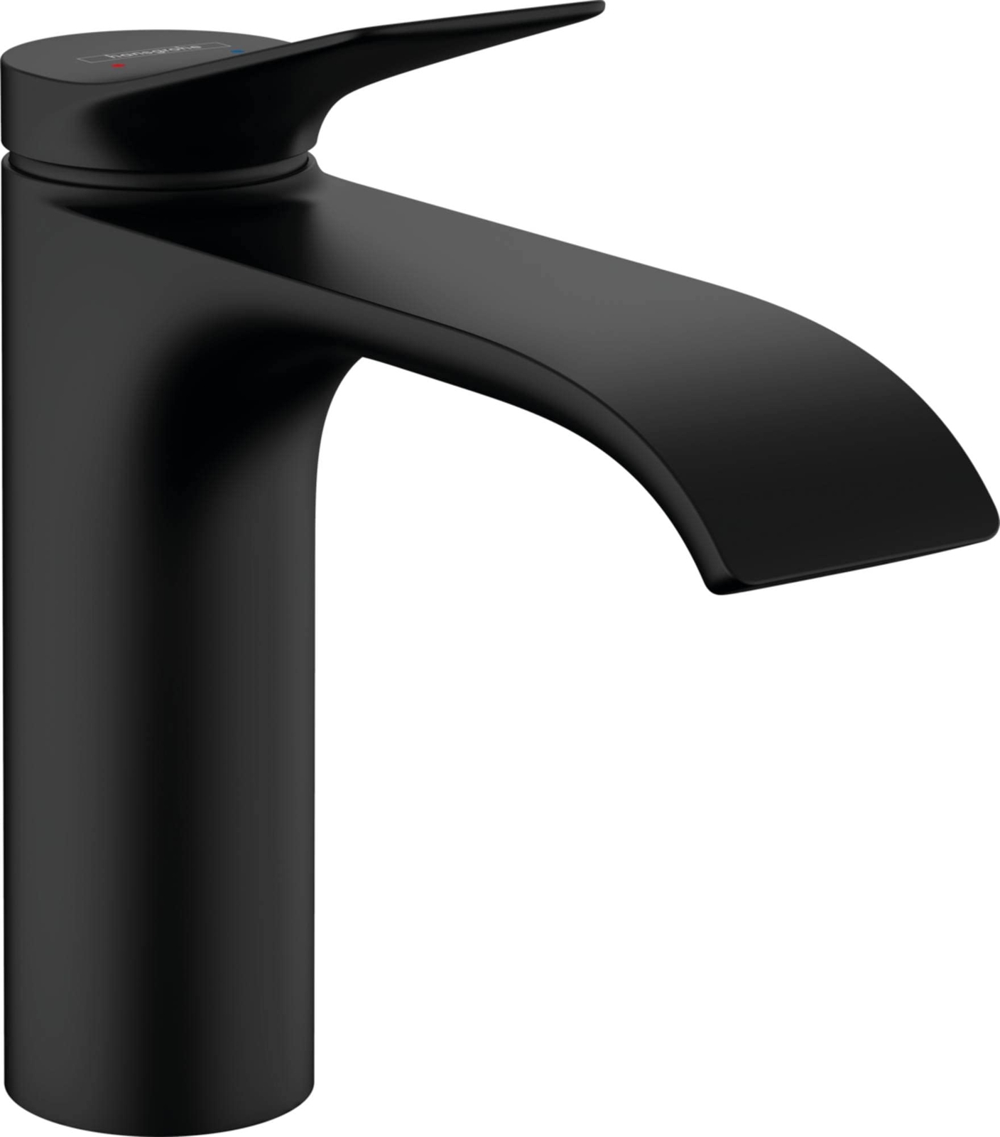 hansgrohe Vivenis Miscelatore monocomando lavabo 110 senza saltarello, nero opac
