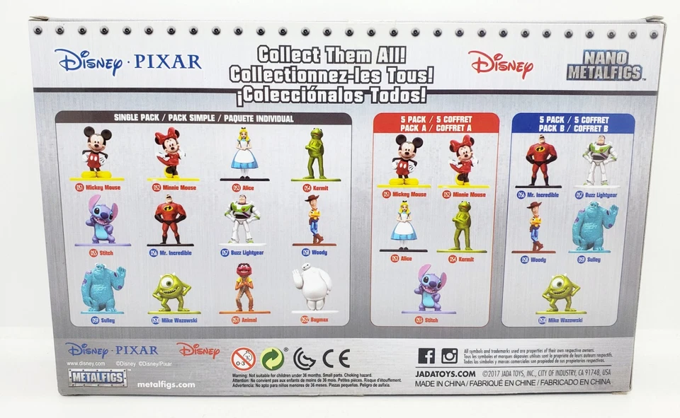 Novo em folha! Disney Pixar Pacote com 10 Exclusivos JADA TOYS Metal Fundido Perfeito! 🔥 - Imagem 4 de 4