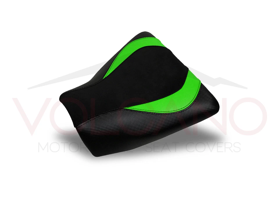 Capa de assento FIT KAWASAKI Z750 Z1000 2003-2006 design vulcão VERDE A antiderrapante - Imagem 2 de 4